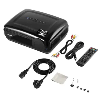 

LESHP Multimedia 720P LCD Projector High Resolution Home Cinema Theater TV 3200LM HDMI VGA USB for Laptop TV