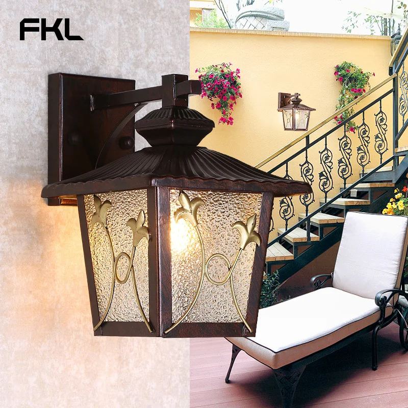 

FKL Modern Black Glass Outdoor Lighting Outdoor Wall Lights Gallery Lights Lighting Fixtures