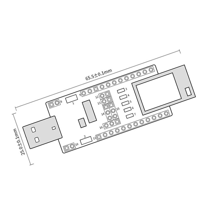 TLSR8266 модуль системы беспроводной связи bluetooth Тесты доска E104-BT05-TB 2,4 ГГц 8dBm ebyte SMD ввода-вывода последовательный порт данных антенна PCB