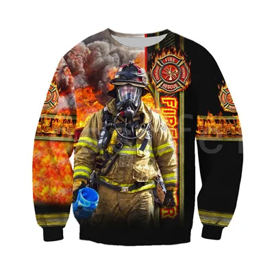 Sweatshirts Tessffel пожарных костюм пожарного Для мужчин супергероя; Спортивный костюм в стиле Harajuku; бегом, для 3dprint застежки-молнии/толстовки/Толстовка/куртка/Для мужчин/Для женщин s3 - Цвет: Sweatshirts