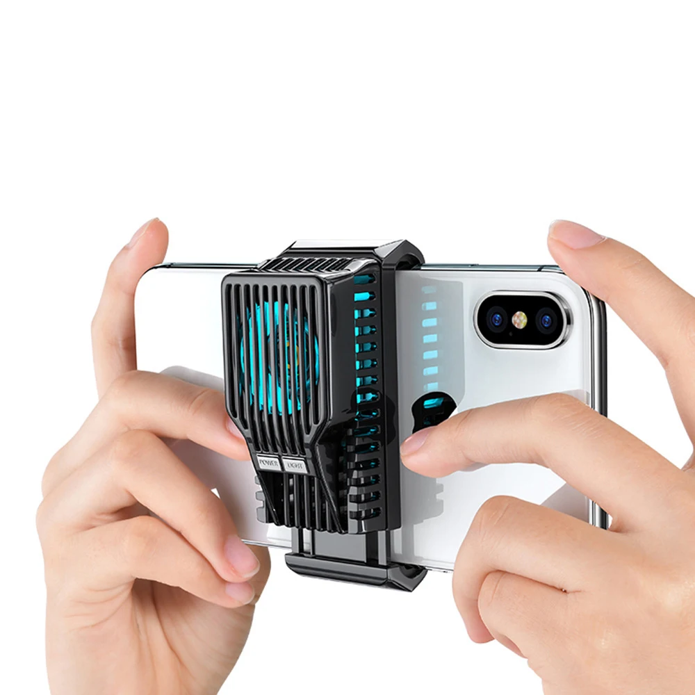 

Mobile Phone Cooling Pad Gamepad Cooler Fan Holder PUBG Game Gaming Shooter Mute Radiator Controller Heat for iphone Android