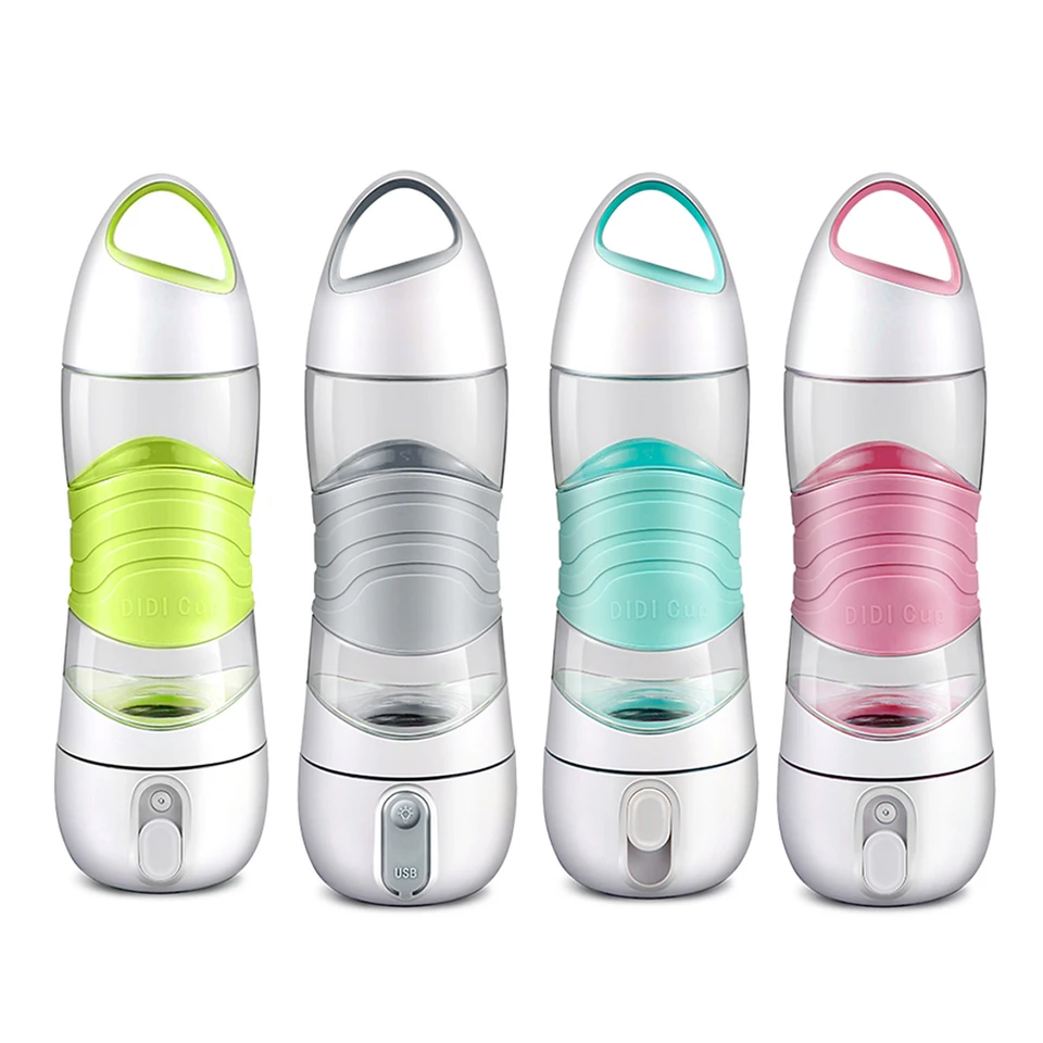 water bottle with reminder light