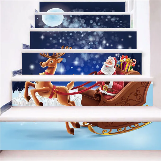 Adesivo Per Scale Natale – Campane, 100x18 Cm, PVC, Impermeabile, Rimovibile, Decorazione Festiva