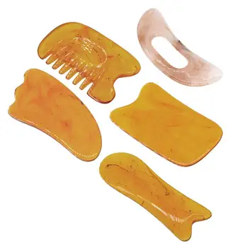 

5pcs Facial Massage Scraping Plates Resin Beeswax Scraping Boards Tool Nose Shaper Tools Free Shipping Drop Ship