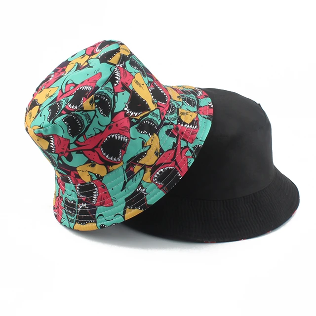 New Fashion Unisex Graffiti Print Bucket Hat Summer Men Women Outdoor Beach  Travel Sports Casual Cap High Quality Adult Sun Hats - AliExpress