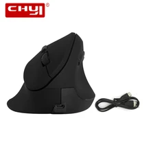 CHYI эргономичный вертикальный мышь беспроводная перезаряжаемая компьютерная оптическая мышь Бесшумная 6 кнопок игровая мышь Мыши для ПК ноутбука