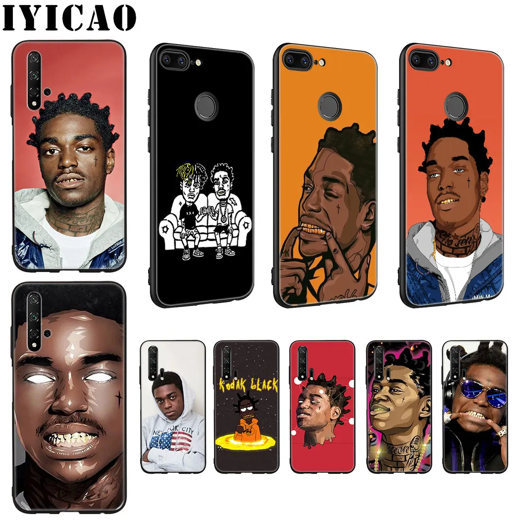 Мягкий силиконовый чехол IYICAO Kodak Black Rapper POP для huawei Honor view 20 9X Pro 10 9 8 Lite 8X 8C 7X 7C Note |
