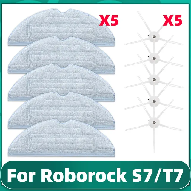 Xiaomi Roborock S7 Max / T7S Plus / G10 Replacement Parts Main Side Brush Hepa Filter Mop Dust Bag Cover Vacuum Cleaner Kits Set F
