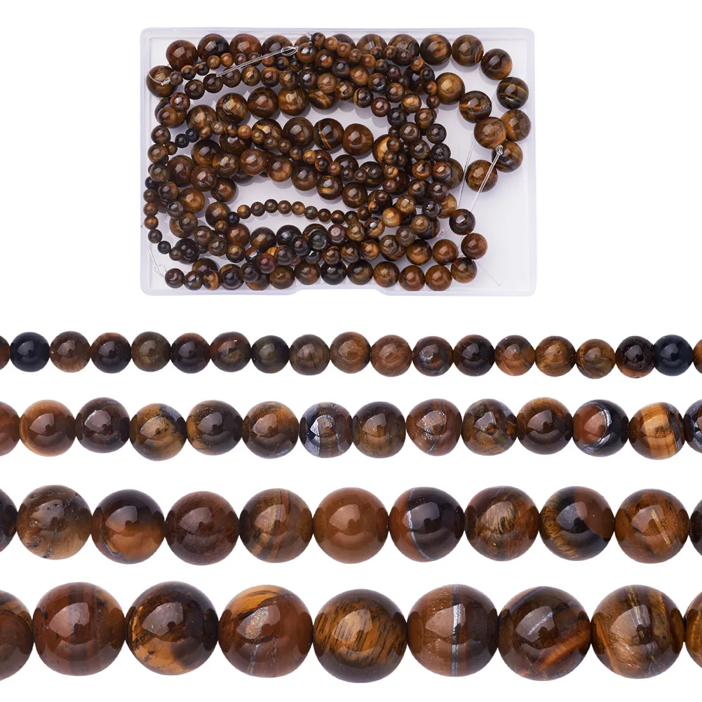 Pandahall Dyed Natural Stone Beads Strands 4mm/6mm/8mm/10mm for Jewelry Making DIY Bracelet Necklace Accessories Findings