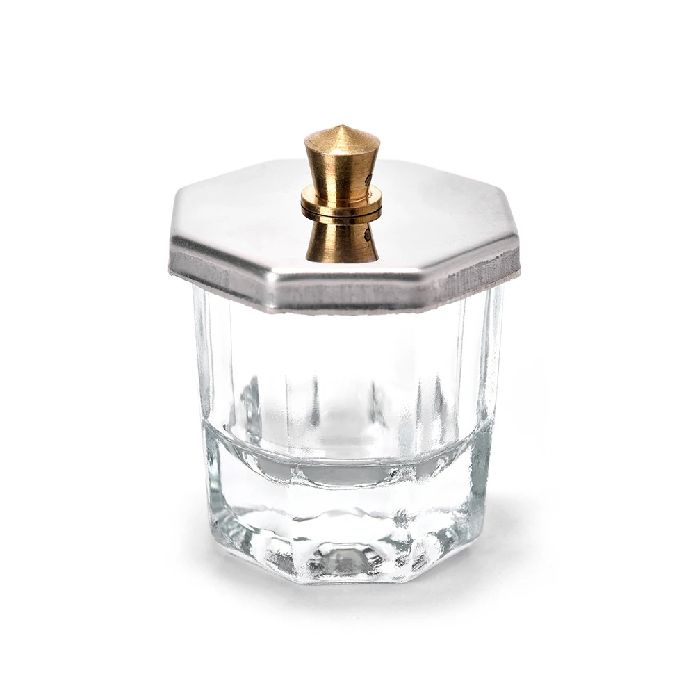 Acrylic Nail Dish Holder Glass Jar nail powder nail acrylic liquid acrylic nail powder acrylic nail paste