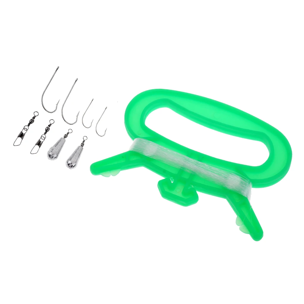 

Fishing Line Winder Board Fishing Accessories Lead Sinkers Hooks Swivels Kit