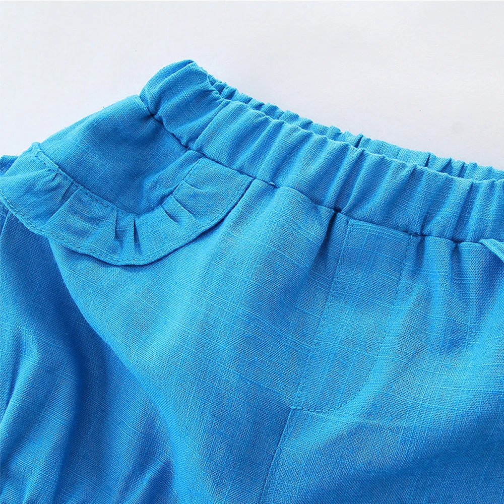 LittleSpring/комплект летней одежды для маленьких девочек Милая детская рубашка без