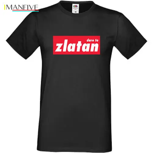 

Dare To Zlatan T-shirt MUFC Man United Ibrahimovic S-3XL SofSpun FOTL 100% Cotton Short Sleeve O-Neck Tops Tee Shirts