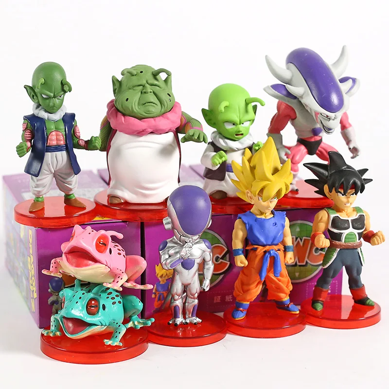 Dragon Ball Super WCF DWC Goku Gohan Bulma Krillin Kaio Bubbles Ox-King Chichi Pilaf Shu Mai ПВХ Фигурки игрушки 8 шт./компл