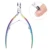 BORN PRETTY Rainbow Nail Cuticle Nipper Dead Skin Scissor Trimmer Remover Clipper Nipper Plier Nail Art Grooming Tool