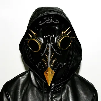 

Halloween Bar COSPLAY Anime Game Steampunk Medieval Plague Doctor Beak Mask COS Peripheral Male / Female Mask Props
