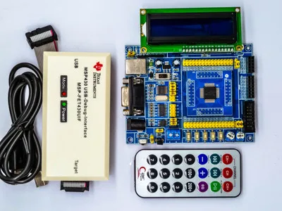 Серебристый MSP430 макетная плата/MSP430F149 Системная плата/USB кабель загрузки - Цвет: Серебристый