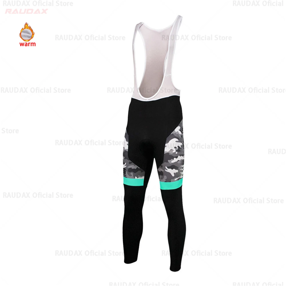 bib pant Зимний термальный флис Велоспорт Джерси наборы дышащий Ropa Ciclismo для женщин с длинным рукавом MTB велосипед одежда Спортивная футболка - Цвет: bib pant