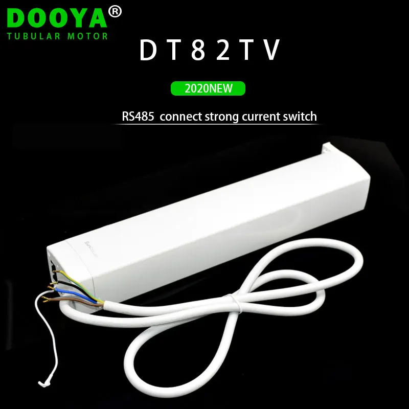 Dooya dc Motor Elétrico Contato Seco Cortina Motorizada Silenciosa Casa Inteligente Dt82tv 110240v Rs485
