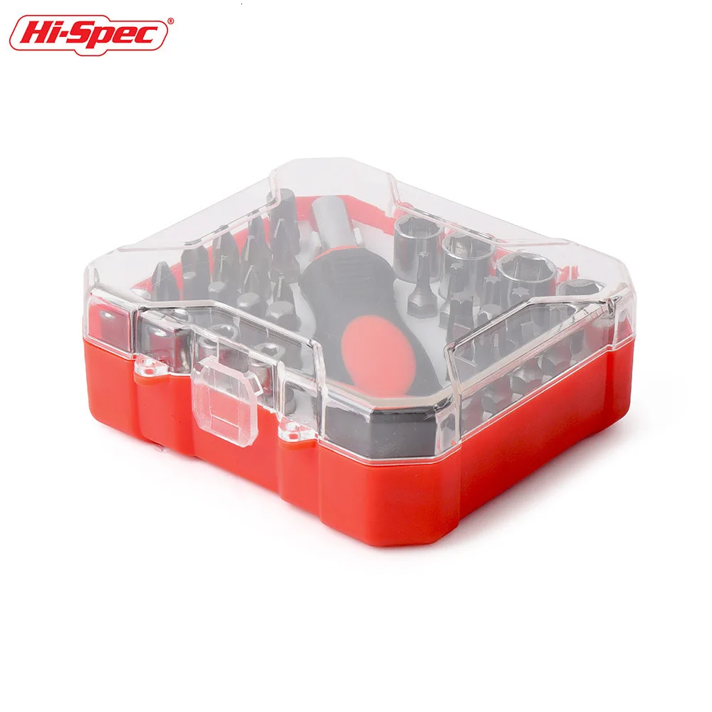 Hi-Spec 34 Набор отверток для ПК 1/4 дюймов Набор торцевых головок Отвертка Набор бит динамометрический ключ торцевой гаечный ключ ремонтный набор ручных инструментов BI008