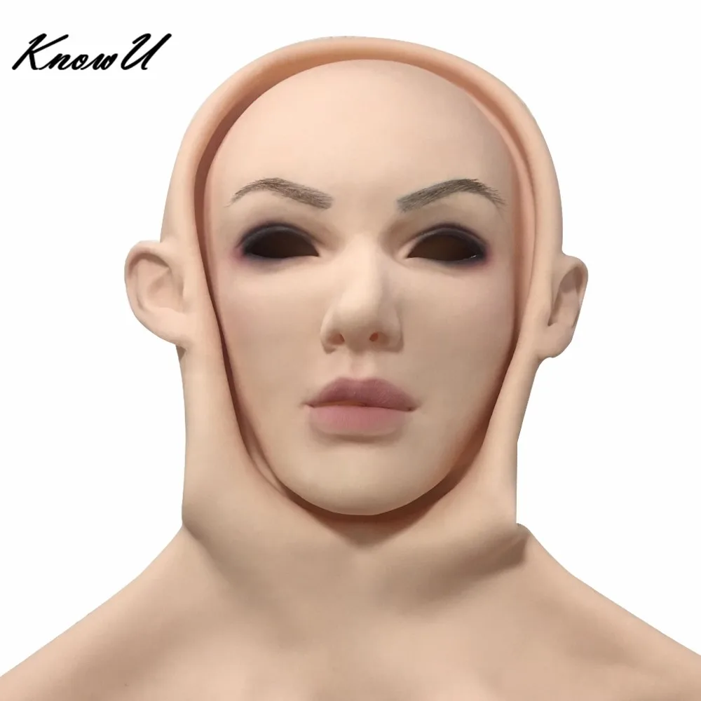 

KnowU Realistic Silicone mask Masquerade Crossderesser Skin Cosplay máscara de silicona femenina силиконовая женская маска