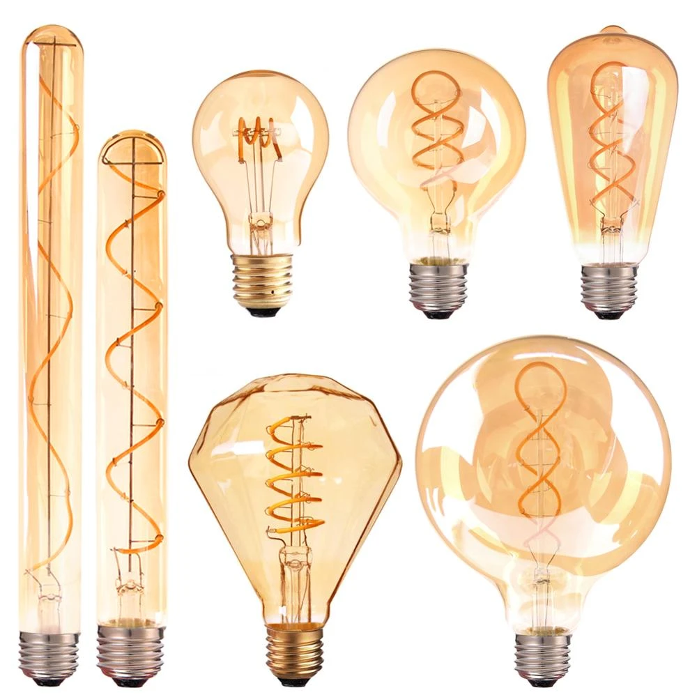 Paradox Tegenstander Leninisme E27 Led Lamp 220V Dimbare Vintage Spiraal Led Gloeidraad Gloeilamp A19 4W  Retro Gloeilamp Decoratie Led Verlichting lamp Ampul|led filament light  bulb|light bulbled filament light - AliExpress