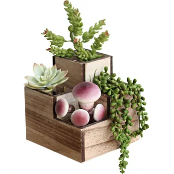 

small vintage shabby chic flower planter wooden box