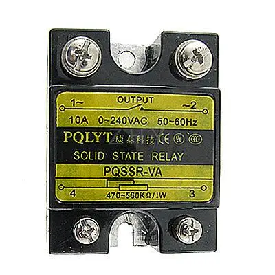 

10A 240V AC / 470-560K Ohm SSR Solid State Relay Voltage Resistance Regulator