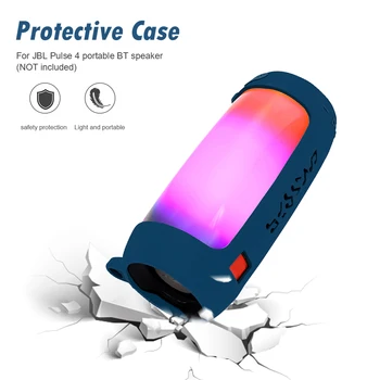 

Multi-functional Silicone Protective Case for JBL Pulse 4 Practical Durable Portable Portable Bluetooth Speaker Accessories