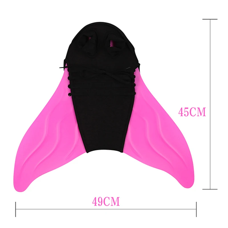 F57 Adult Pink Детский Взрослый плавник для плавания, тренировочный Флиппер, плавник русалки, плавник для плавания, флиппер для подводного плавания, хвост-моноласт для детей C28298CH - Цвет: F57 Adult Pink