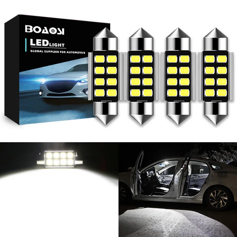 4x C5W светодиодный CANBUS C10W лампа гирлянда 31 мм 36 мм/39 мм/41 2835SMD салона Купол лампы