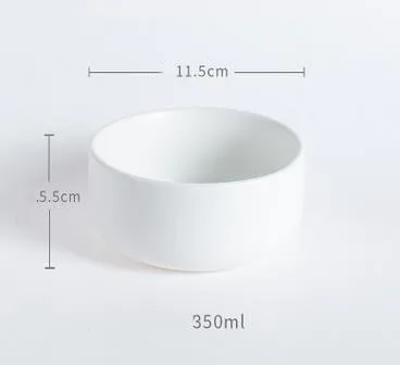 11.5 CM Bowl NIMITIME скандинавском стиле Керамическая пиала для риса Бытовая посуда миска для еды суповая чаша матовый салат маленькая чаша для выпечки обеденная чаша - Цвет: 11.5 CM Bowl