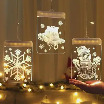 

Flashing Ornament Curtain Light Warm light Christmas Pendant Christmas Decor String Lights LED lights