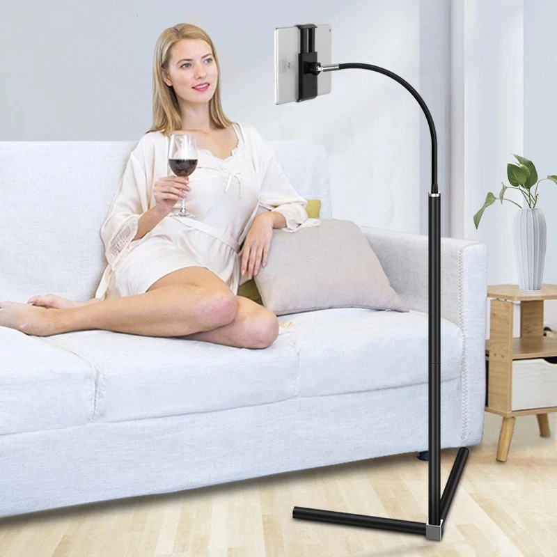 Tripod Floor Stand Foldable Tablet Phone Bed Holder for 4-11 inch Mobile Support iPhone iPad Pro 10.5‘’ |