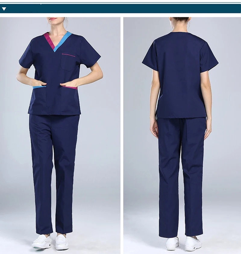 Lab комплекты одежды скрабы медицинская одежда женские Meidcal на каждый день, костюм Хирургическая Одежда, больница врач-медсестра Isoiation
