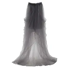 Женские сетчатые Юбки Русалки с верхним слоем из тюля в богемном стиле, Свадебный многослойный костюм