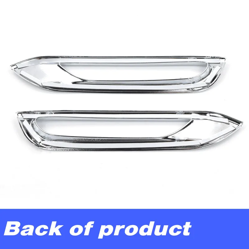 For Nissan qashqai j11 Dualis Car Front Rear Fog Light Eyebrow Cover frame trim ABS Chrome Exterior Accessories car fog light cover