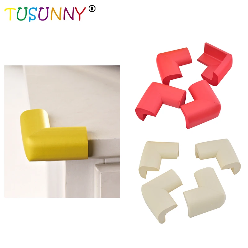 TUSUNNY 4pcs/ lot Soft Safe Corner Protector Baby Kids Table Desk Corner Guard Safety Edge