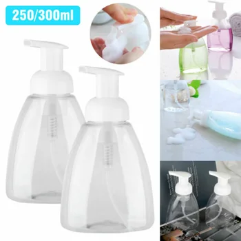 

1/5/10 Pcs 250/300ml Clear Shower Foaming Bottle Soap Dispenser Liquid Pump Container Bottle Bathroom Travel PI669
