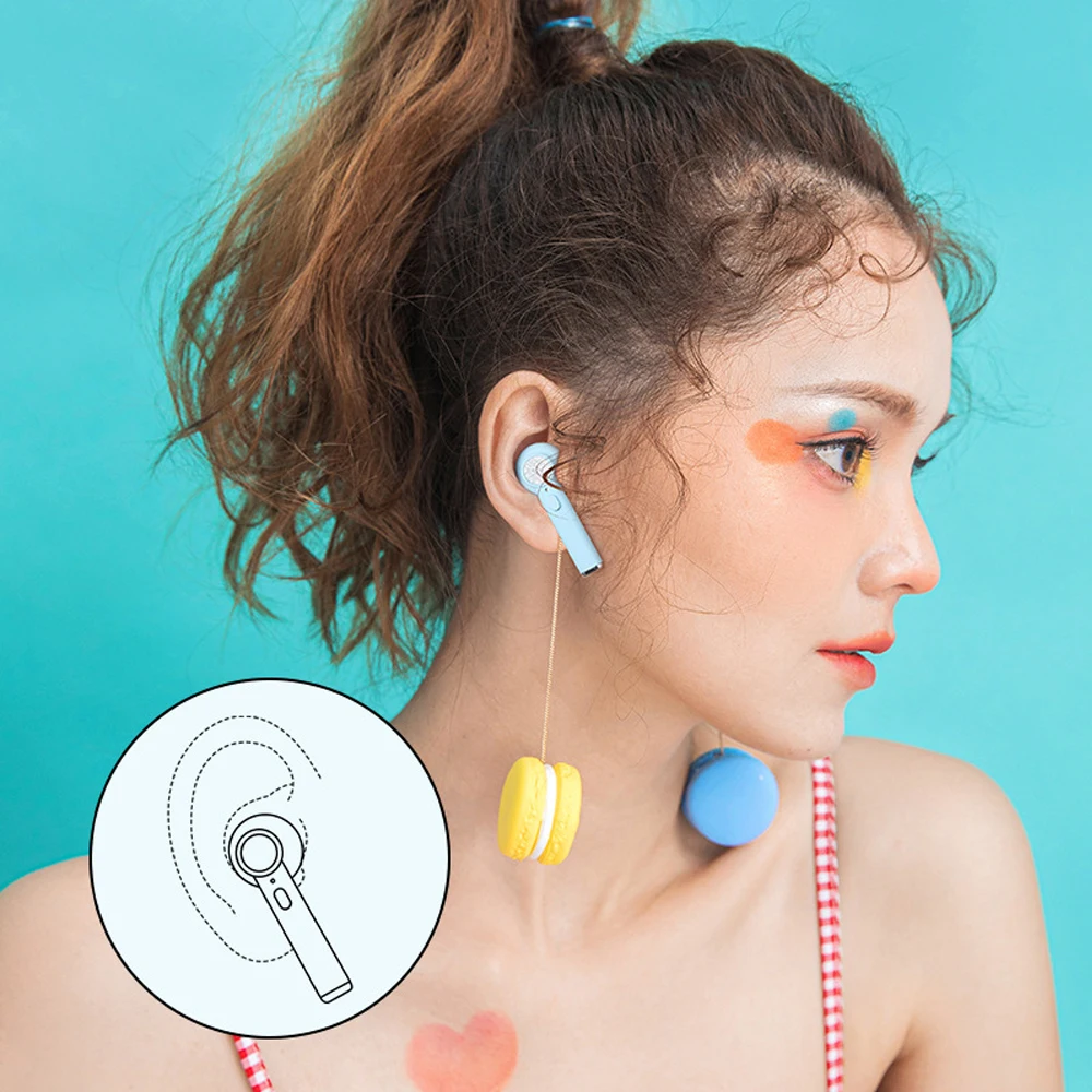 Новинка D012 TWS 5,0 Bluetooth наушники Macaron мини беспроводные Bluetooth наушники мини спортивные наушники портативные деловые наушники