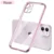 Luxury Plating Square Frame Silicone Transparent Case on For iPhone 11 12 13 Pro Max Mini X XR 7 8 Plus SE Clear Back Cover 8