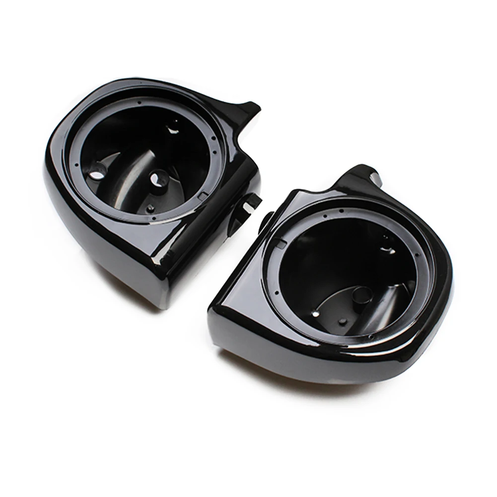 Motorcycle Lower Fairings & 6.5" Speaker Pods Set In Sumatra Brown For 2014+ Harley Touring Models