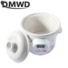 DMWD Electric Slow Cooker 1.5L Mini Health Pot Stew Soup Porridge Time Control Ceramic Baby Food Cooking Machine Meal Steamer 3