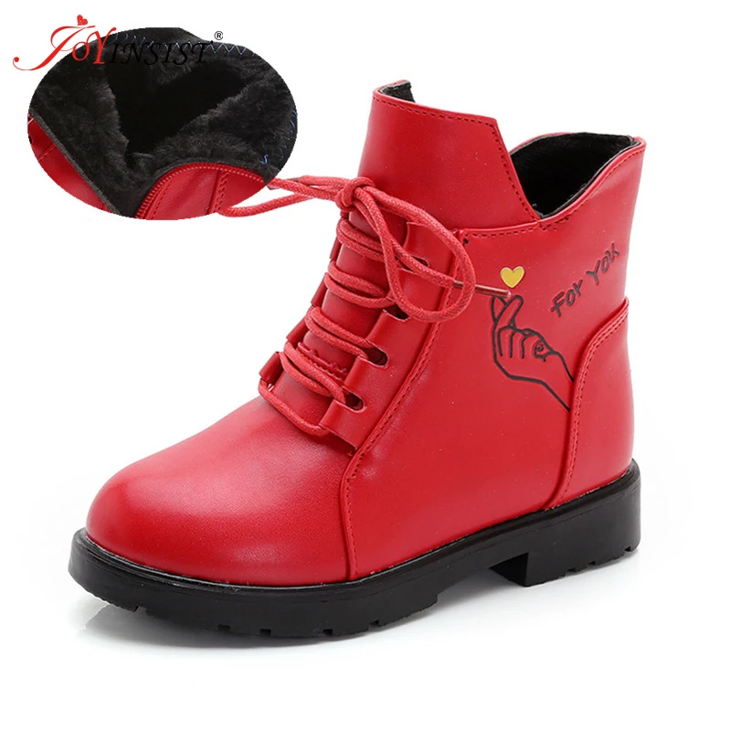Новые осенние детские зимние ботинки зимние ботильоны для девочек унисекс искусственная кожа обувь для детей зимняя обувь