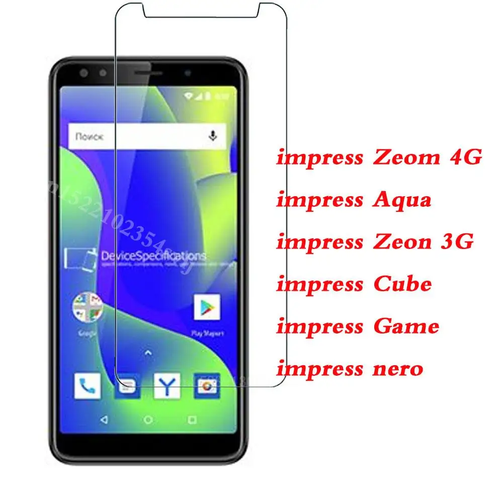 2.5D с уровнем твердости 9H закаленное Стекло для Vertex impress Zeom Aqua Zeon куб игра чехлы для телефонов nero 3g 4G Экран протектор Стекло защитная пленка, стекло