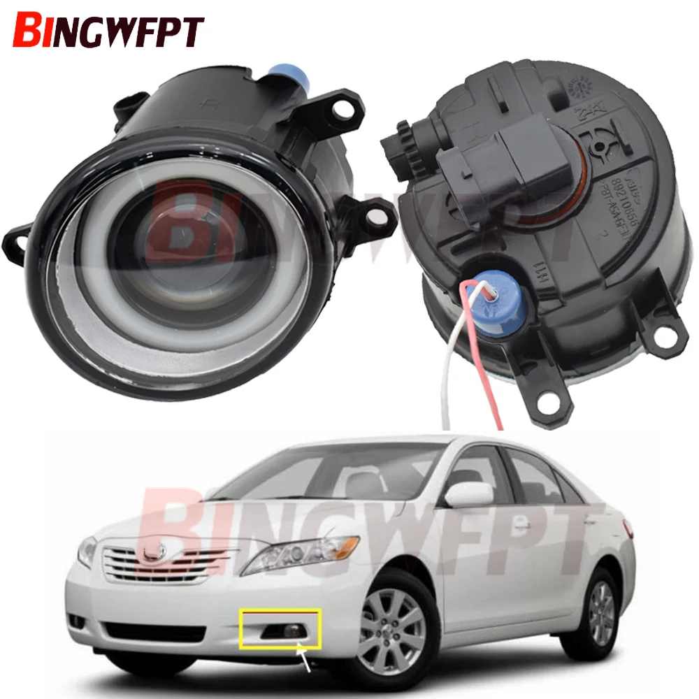 2 шт. светодиодный туман светильник Ангел глаз с объективом для Toyota Camry XV40 2006 2011 Lexus