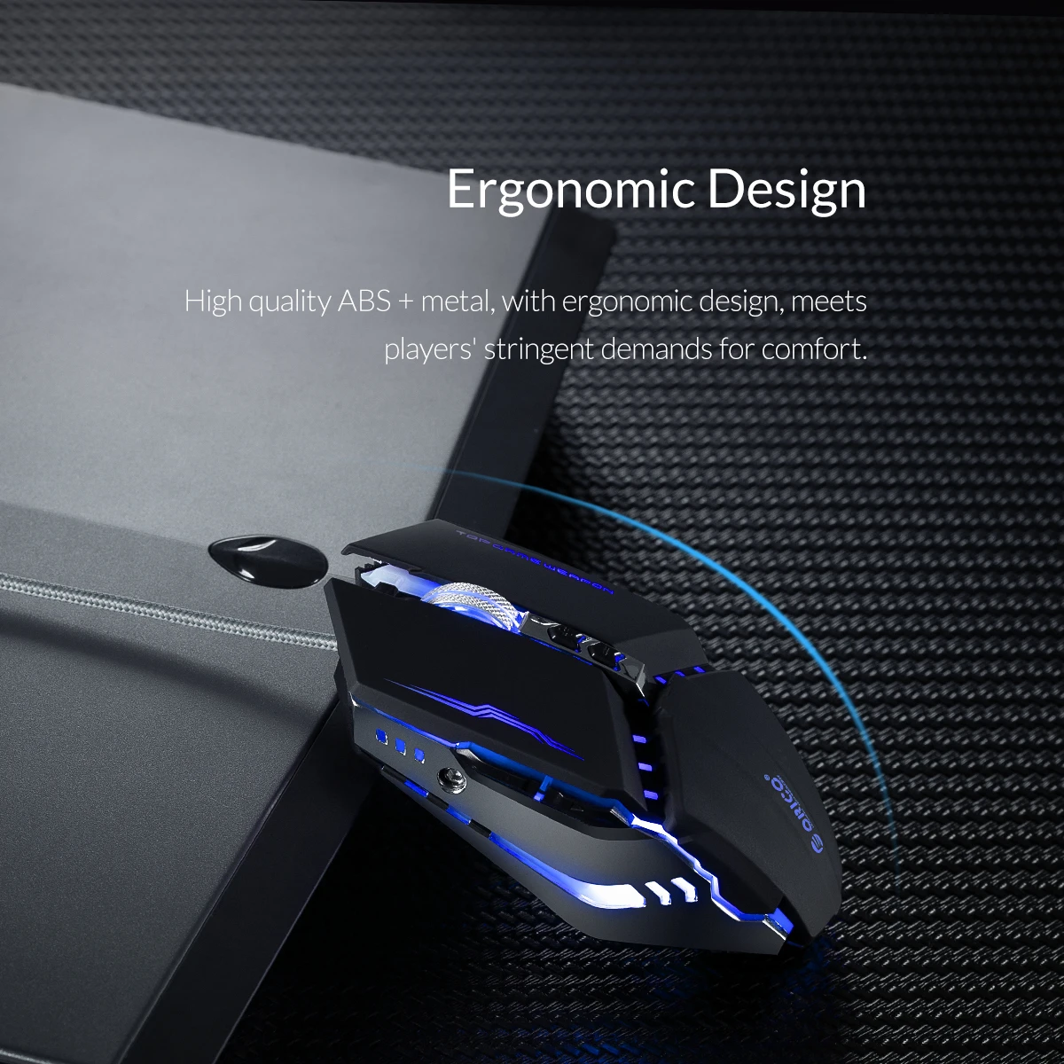 ORICO Проводная игровая мышь Регулируемый 3200 DPI оптический светодиодный USB