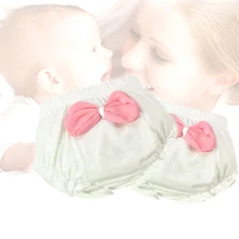 Нижнее белье из хлопка; трусы для малышей; милые шорты с большим бантом для детей; трусы принцессы; удобное нижнее белье для малышей