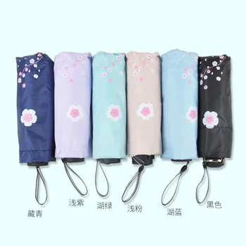 

Five-folding Women Umbrella Windproof Folding Mini Travel Outdoor Umbrella Lightweight Guarda Chuva Household Product JJ60YS