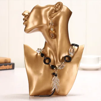 

Jewelry display stand for counter display Necklace / Pendant bust fixer creative earring Figurine display jewelry MJ710